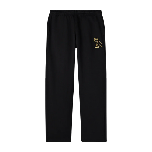 OVO Signature Open Hem Sweatpant Black | Vintage Clothing Store Canada