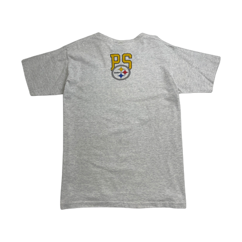 (M) Vintage '94 Pittsburgh Steelers Cross Print Tee Grey | Vintage Clothing Store Canada