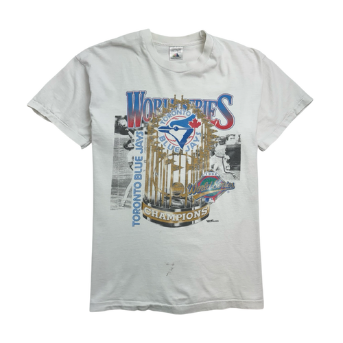 Vintage '92 Toronto Blue jays Championship Tee White | Vintage Clothing Store Canada