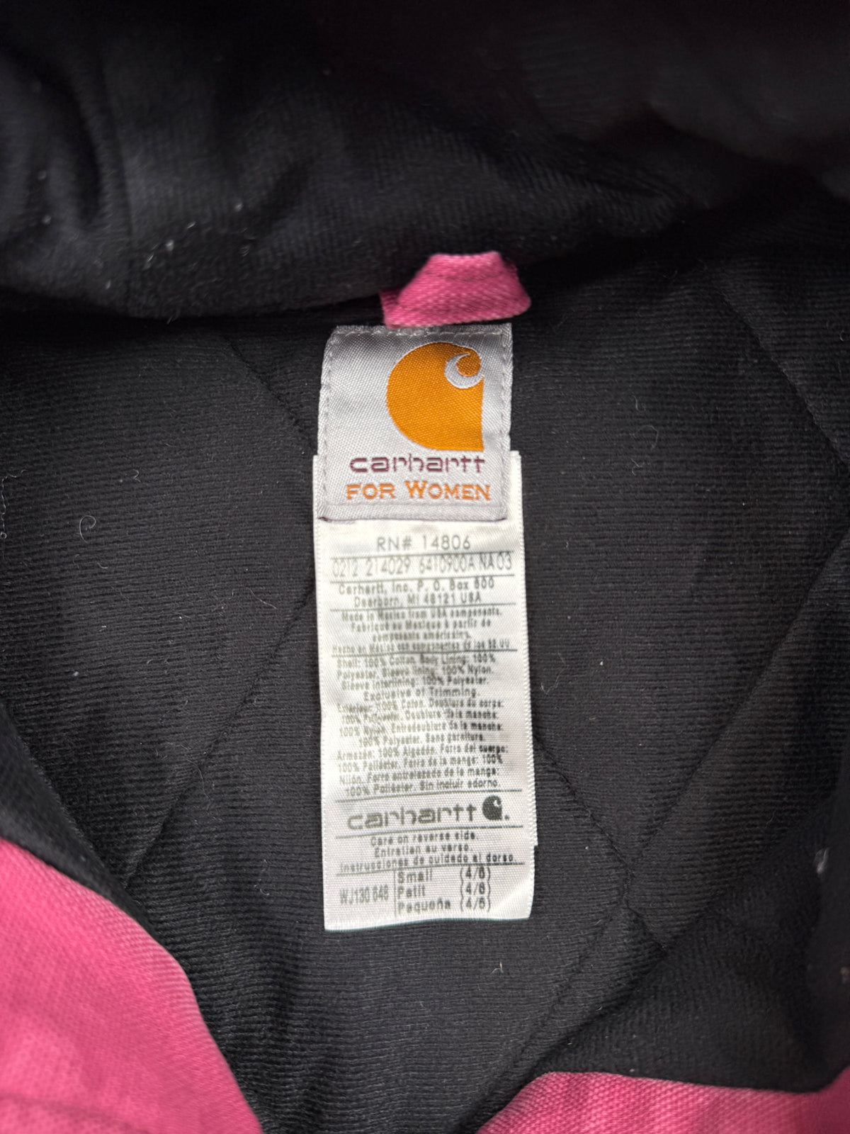 Women's Carhartt Active Work Jacket Wine Red