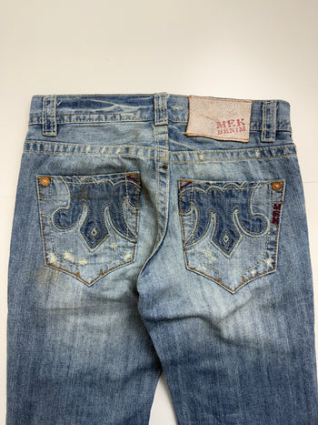 Mek Denim Distressed Blue Pants