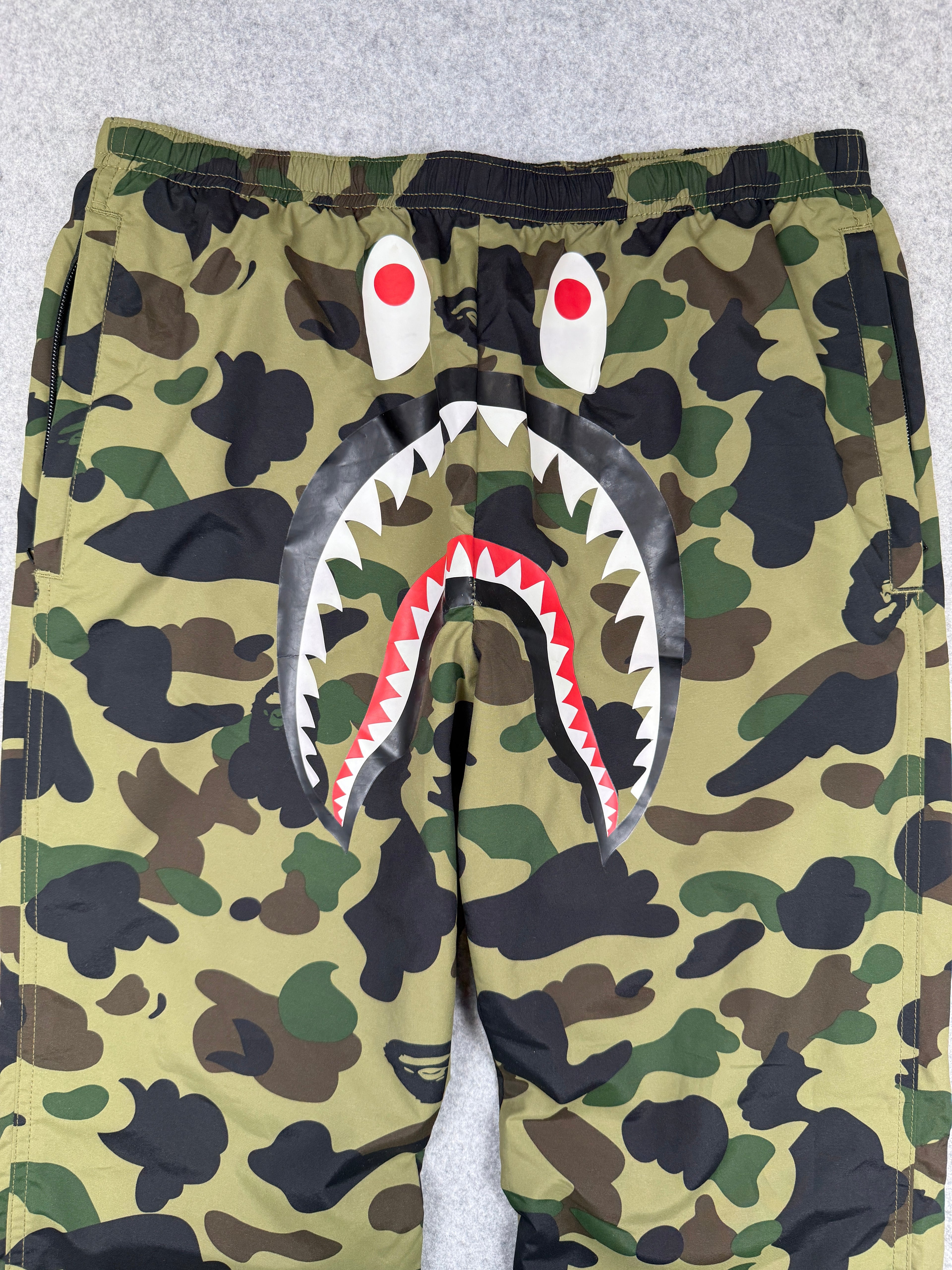 BAPE Shark Face Track Pants Camo (USED)