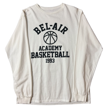 Vintage Bel-Air Basketball L/S Tee White