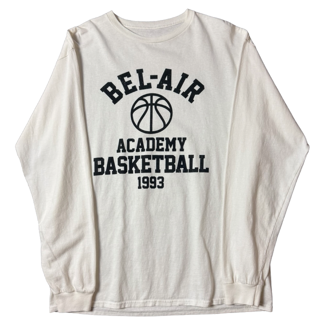 Vintage Bel-Air Basketball L/S Tee White