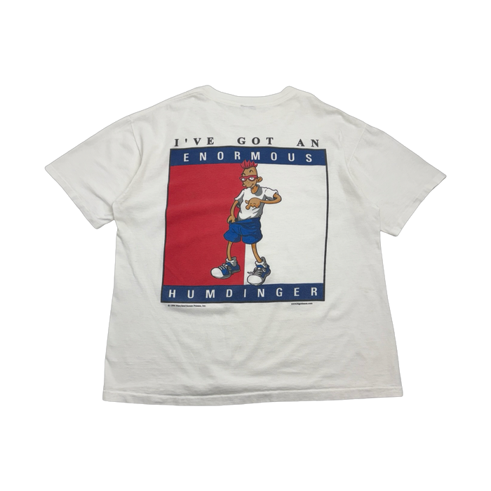 1990’s Enormous Humdinger Tee White | Vitnage Clothing Store Canada