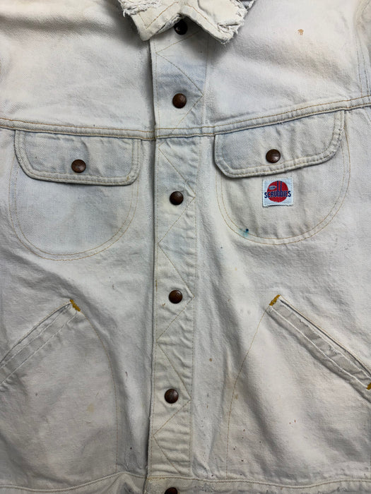 (S) Vintage GWG Denim Jacket White | Vitnage Clothing Store Canada