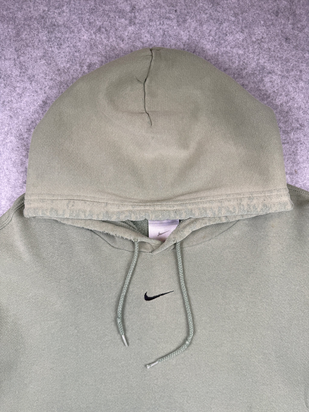 Vintage Nike Mid Swoosh Hoodie Sage Green