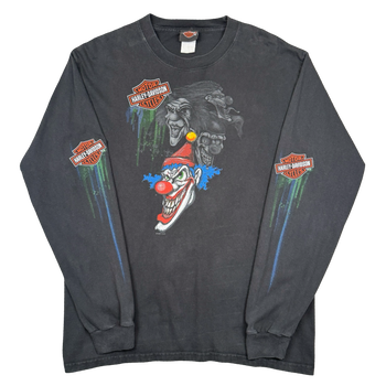Vintage Harley Davidson Clowns L/S Tee Black