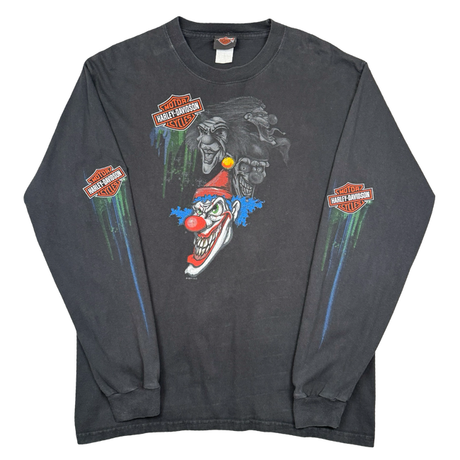 Vintage Harley Davidson Clowns L/S Tee Black