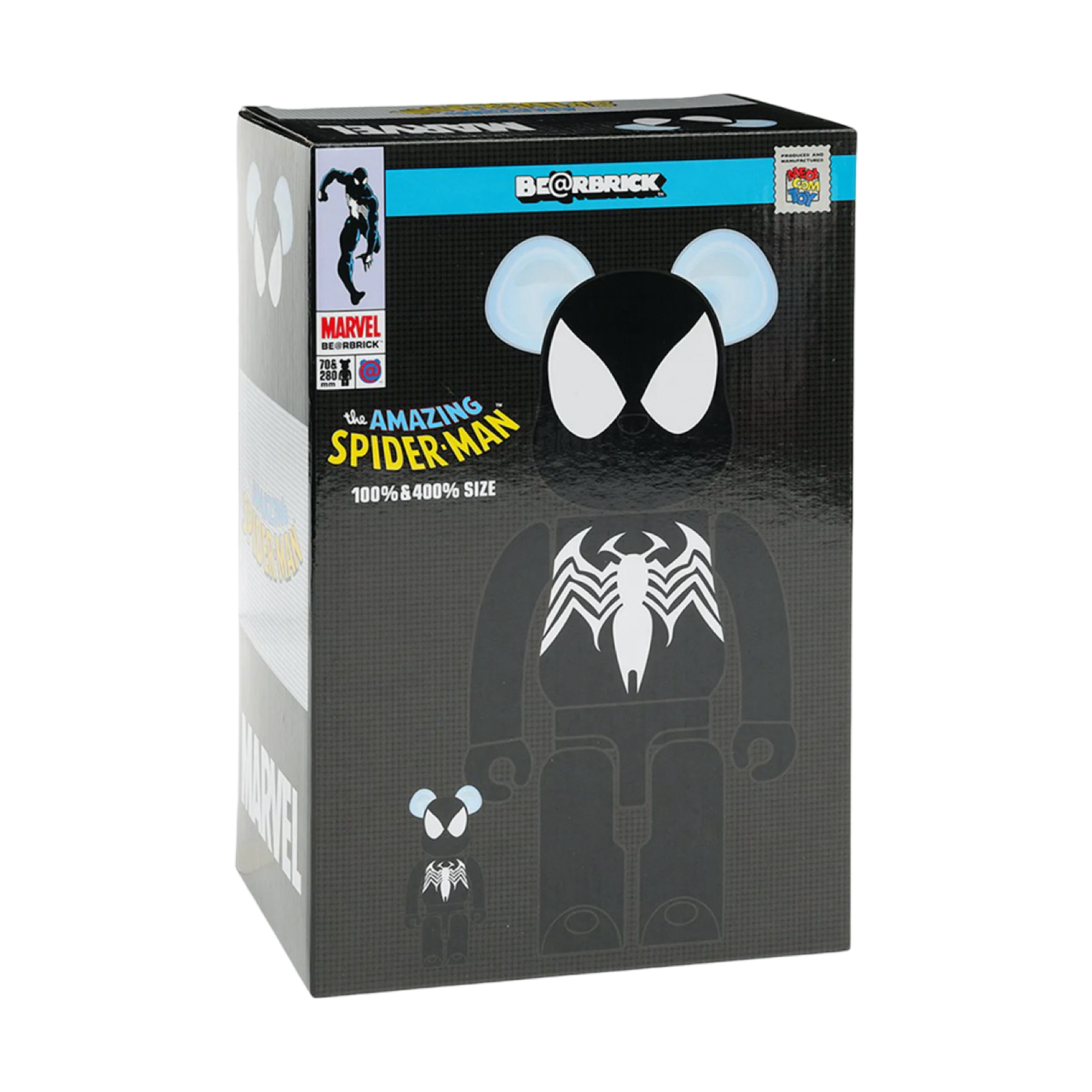 Bearbrick x Marvel Spider-Man Black Costume 100% & 400% Set