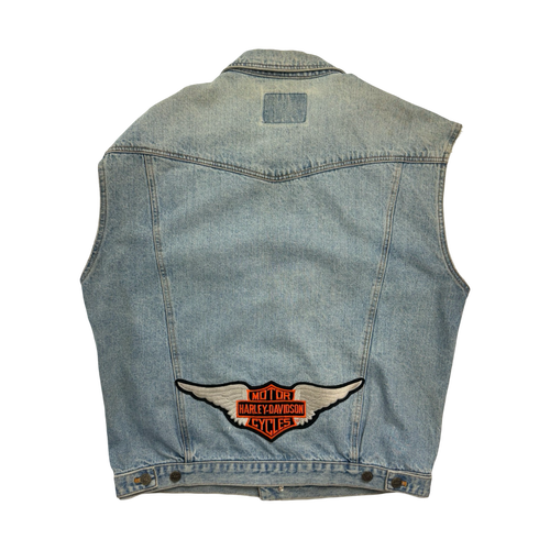 (L) Vintage Denim Vest Jacket | Vintage Clothing Store Canada