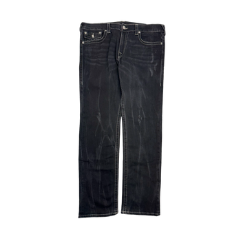 Vintage Y2k True Religion Slim Style Denim Pants Black