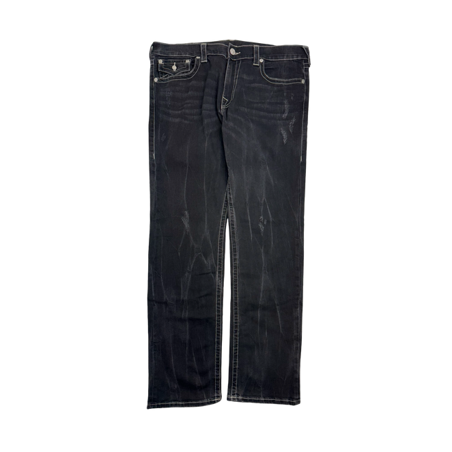 Vintage Y2k True Religion Slim Style Denim Pants Black