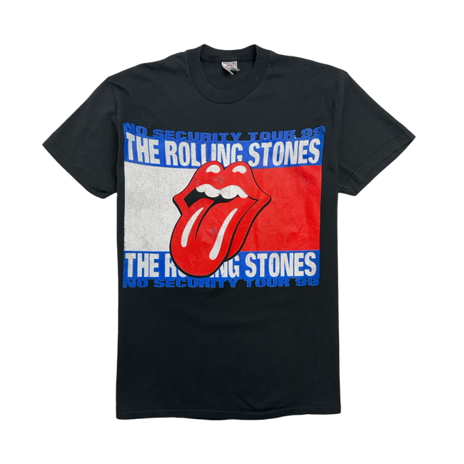 (L) Vintage '99 Rolling Stones No Security Tour Tee Black