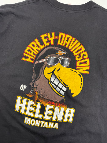 Vintage 1987 Harley Davidson Montana T-T Rider Tee Black