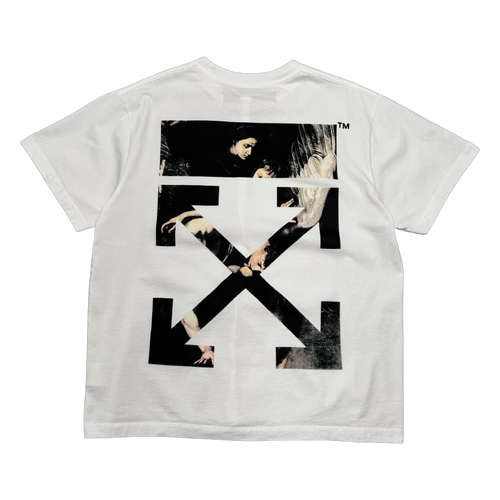 Off-White Caravaggio Arrow Tee White (USED) | Vintage Clothing Store Canada