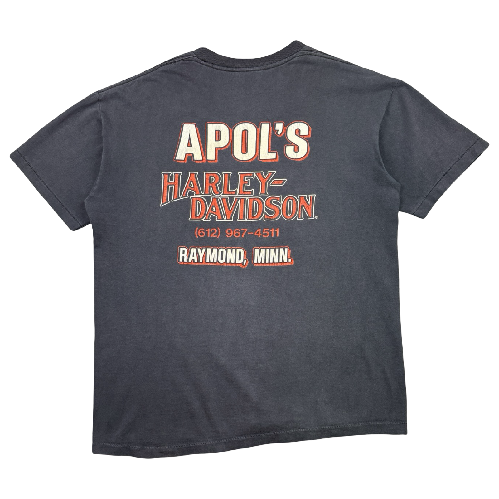 Vintage 80's Harley Davidson America The Beautiful Tee Black