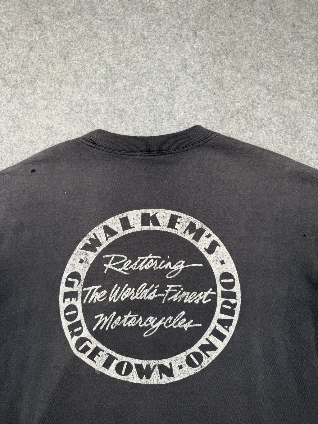 Vintage Indian Motorcycle Skull Tee Black