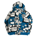 Stussy Vintage Comic AOP Zip Up Sweater White/Blue (USED)