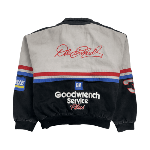 (L) Vintage Dale Goodwrench Nascar Racing Jacket Grey | Vintage Clothing Store Canada