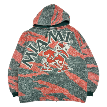 Vintage 90's Miami Hurricanes AOP Hoodie