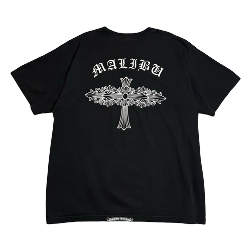 Vintage Chrome Hearts Malibu Floral Cross Pocket Tee Black | Vintage Clothing Store Canada