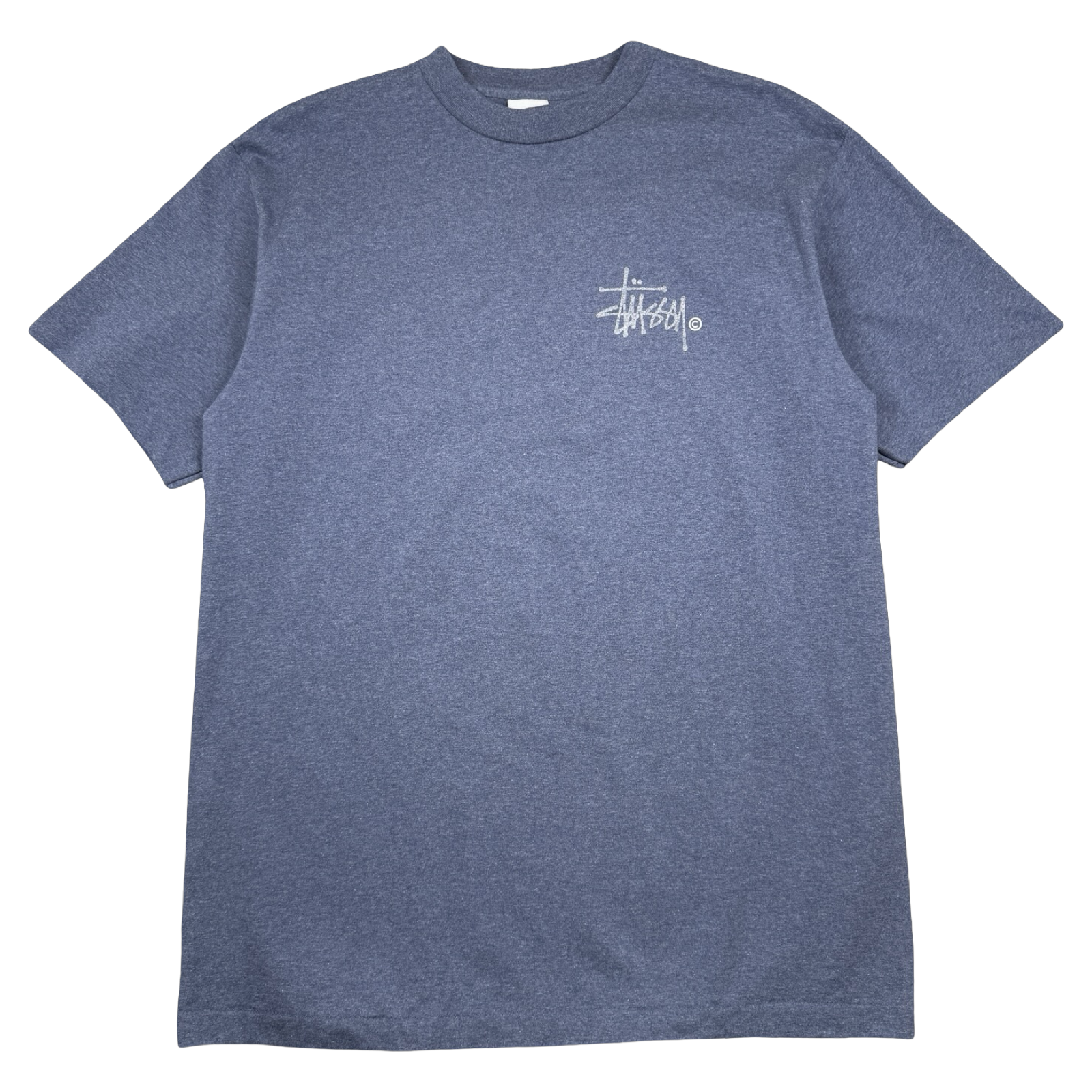 Vintage Stussy Reflective Classic Logo Blue