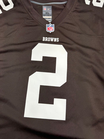 (XL) Nike Johnny Manziel Football Jersey Brown