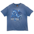 Vintage Harley Davidson Iron Horses Tee Blue