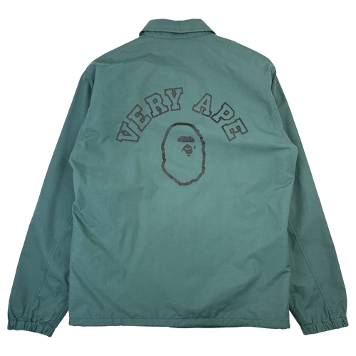 BAPE Very Ape Coach Jacket Dark Green (USED) | Vintage Clothing Store Canada