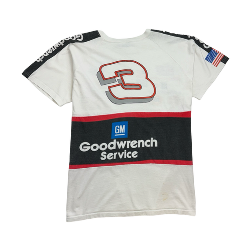 (L) Vintage GM Goodwrench Nascar Tee White | Vintage Clothing Store Canada