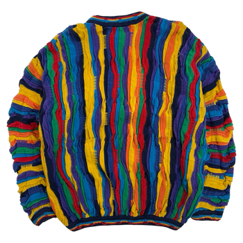 Vintage Tundra Coogi Style 3D Knit Multi