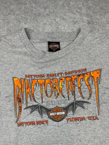 Vintage Harley Davidson Biketoberfest L/S Tee Grey