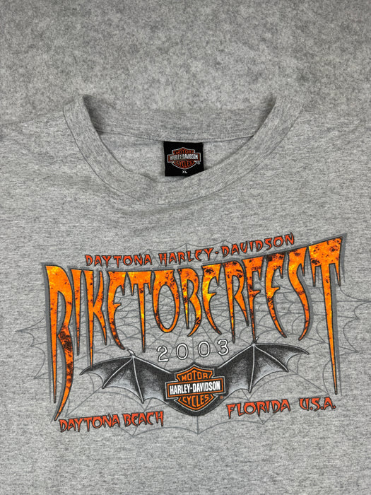 Vintage Harley Davidson Biketoberfest L/S Tee Grey | Vitnage Clothing Store Canada