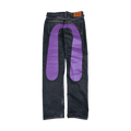 Evisu Lot 2000 No. 3 Purple Daicock Denim Pants
