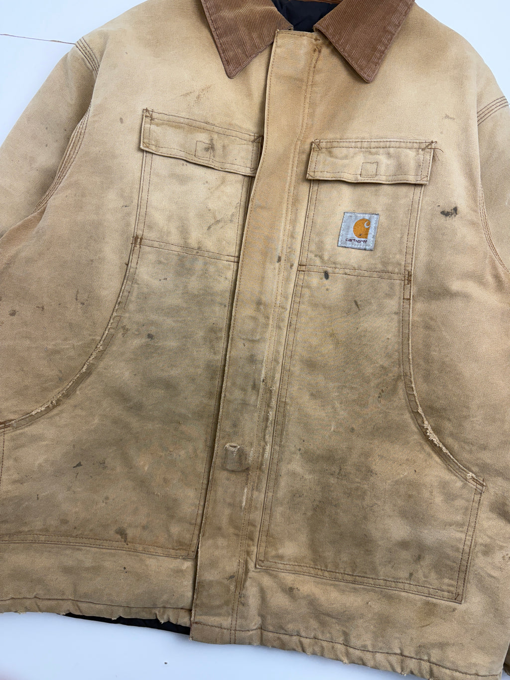 Vintage Carhartt Quilt Lined Arctic Work Jacket Tan