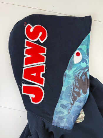 BAPE Jaws Shark Full Zip Sweater Navy (USED)