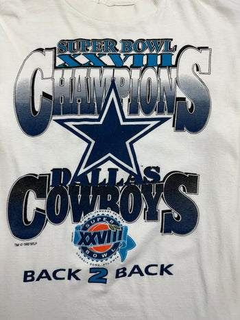 (S) Vintage '93 Dallas Cowboys Tee White