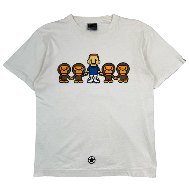 Vintage BAPE x Hidetoshi Nakata Tee White (USED)