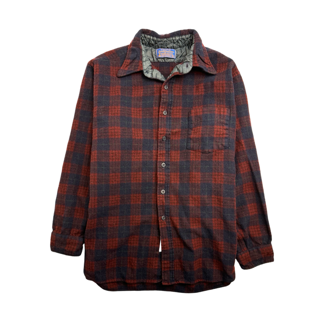 (M) Vintage Pendelton Button-Up Flannel Red