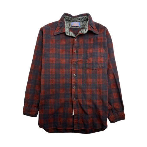 (M) Vintage Pendelton Button-Up Flannel Red | Vintage Clothing Store Canada