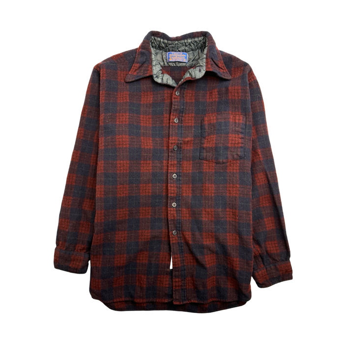 (M) Vintage Pendelton Button-Up Flannel Red | Vitnage Clothing Store Canada