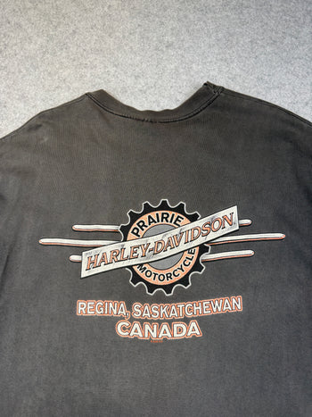 Vintage Harley Davidson Size Does Matter Tee Black