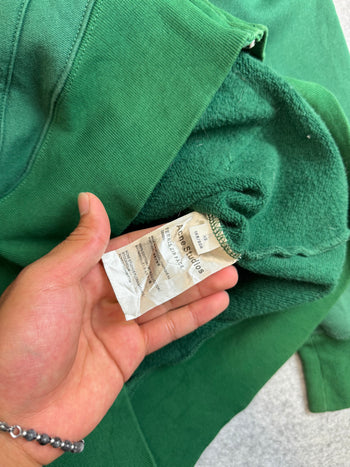 Acne Studios Ferris Face Zip Up Hoodie Green (USED)