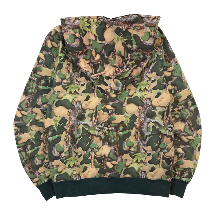 BAPE Village Camo Full Zip Up Hoodie Green (USED) | Vitnage Clothing Store Canada