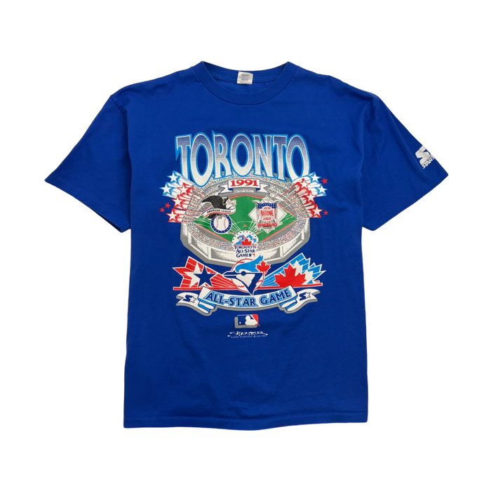 Vintage '91 Toronto Blue Jays All Star Game Tee Blue | Vitnage Clothing Store Canada