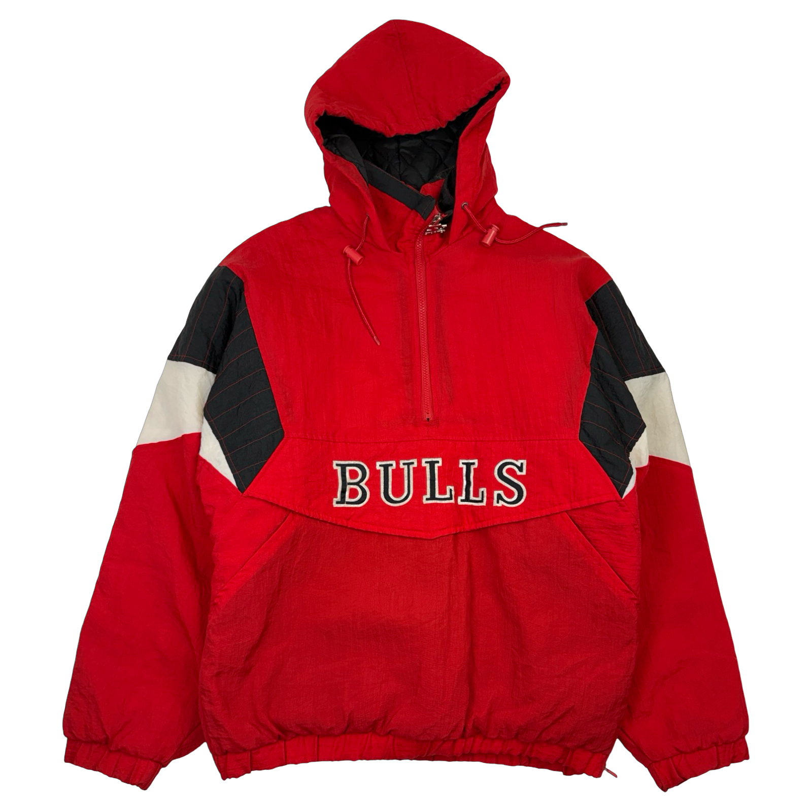 Vintage 90's Chicago Bulls Starter Hooded Jacket Red