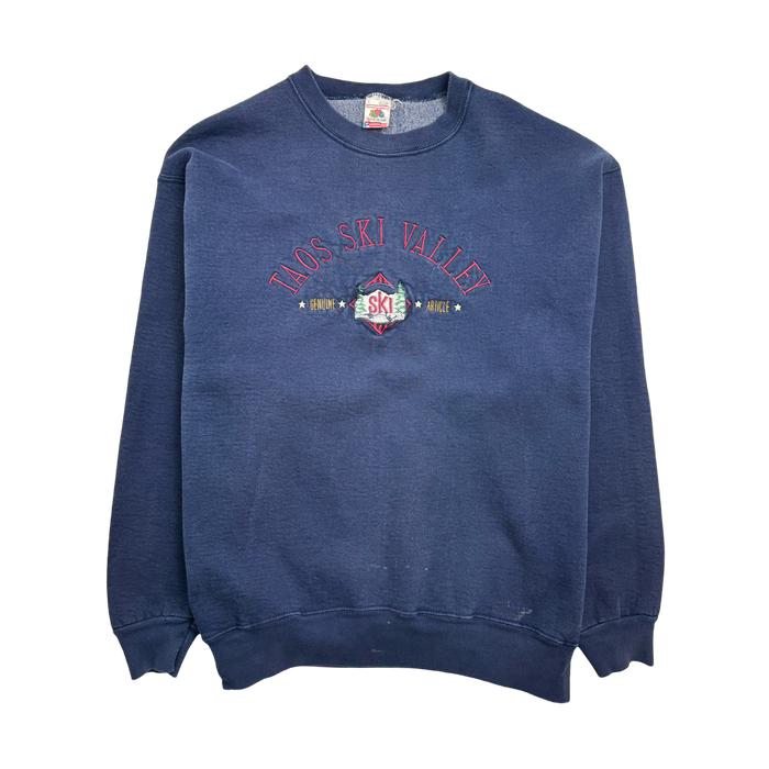 (L) Vintage Taos Ski Valley Sweatshirt Navy | Vitnage Clothing Store Canada