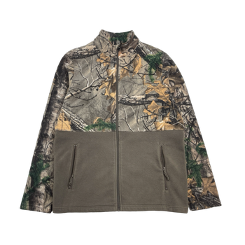 (L) RealTree Zip-Up Camo Fleece