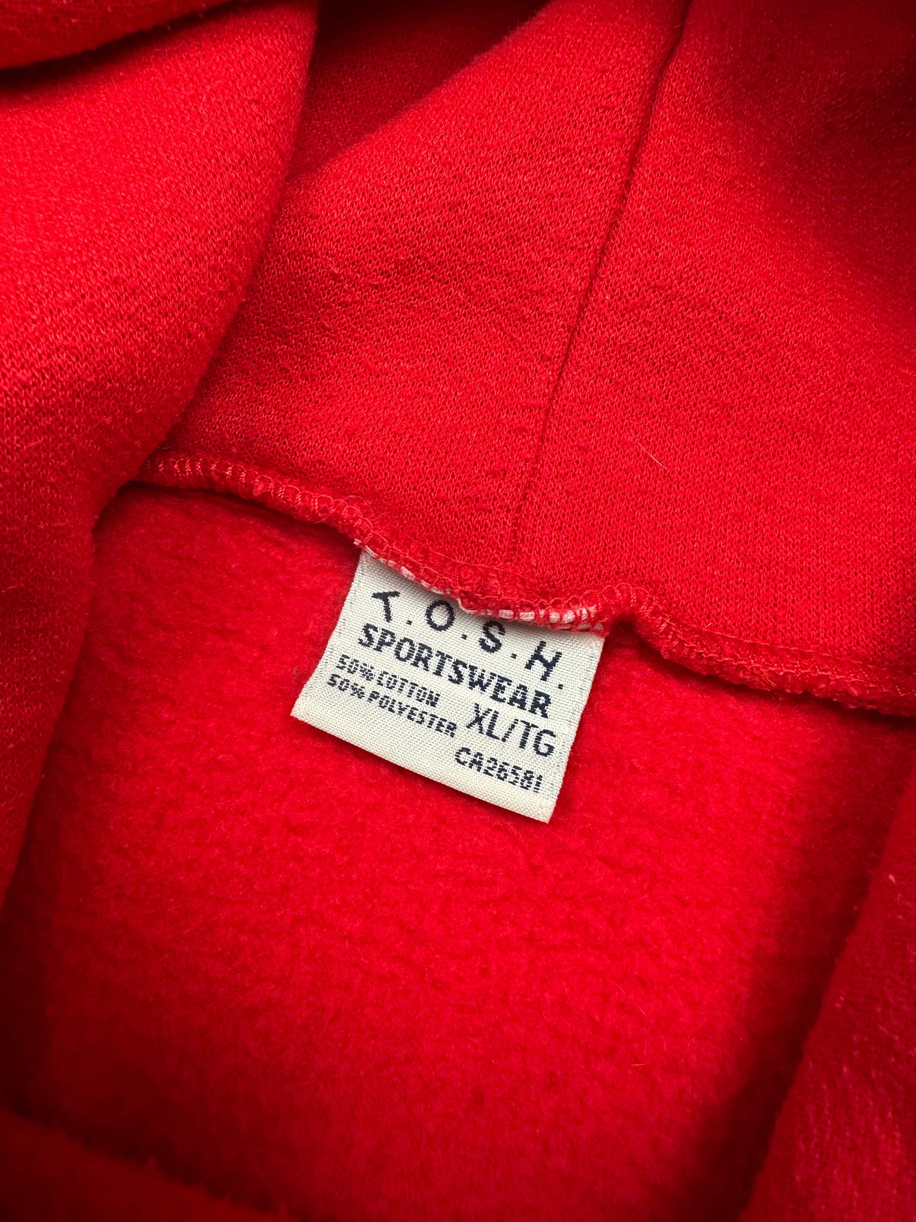 Vintage Fox Racing Logo Hoodie Red